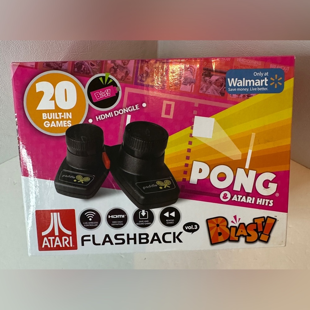 Atari Flashback Blast Vol.3 - Pong & Atari Hits Plug & Play Video Game 2 Player